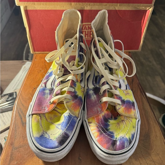 Brand new men’s vans size 13 sk8 hi canvas tie dye - Picture 2 of 5